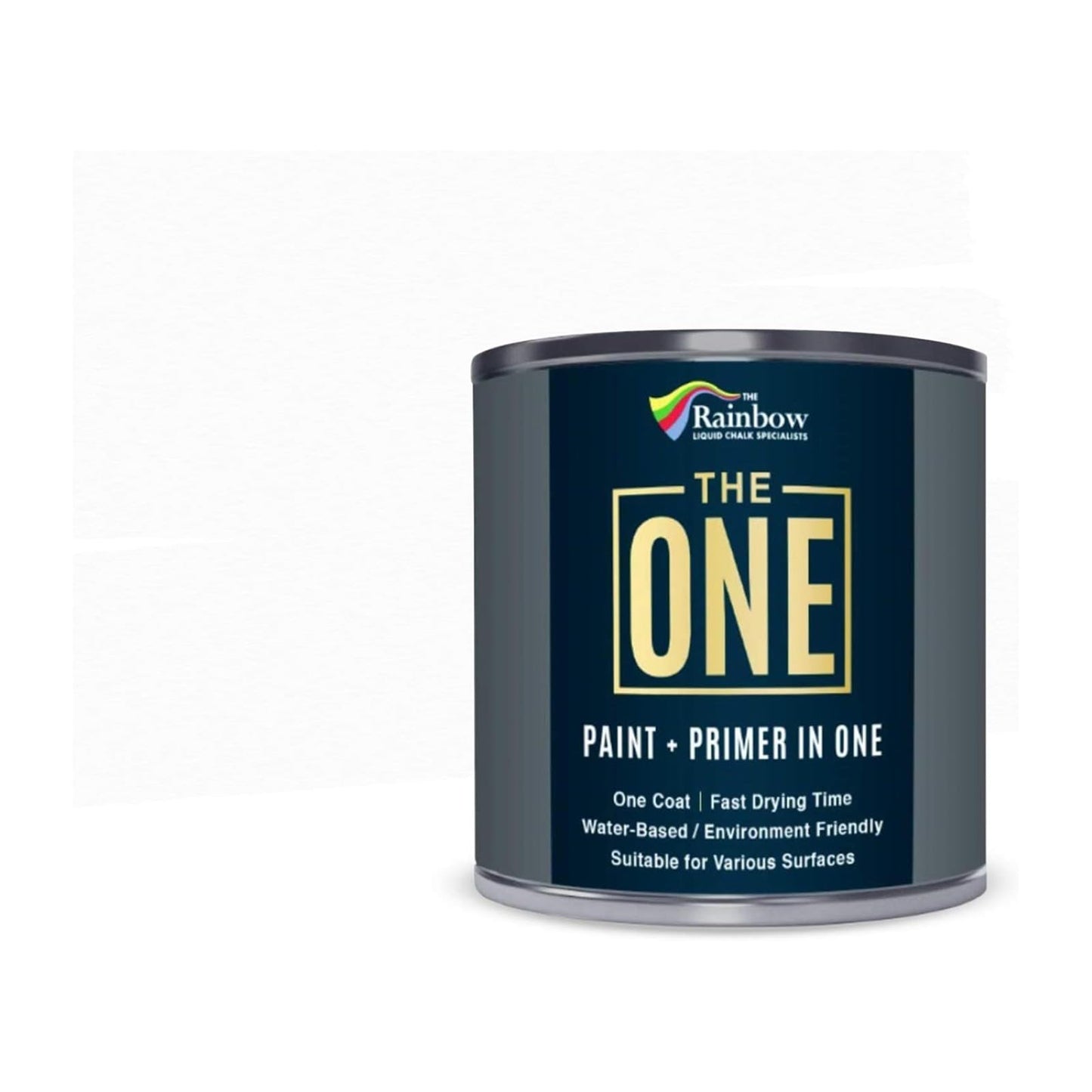 THE ONE Paint & Primer: Most Durable All-in-One Furniture Paint, Cabinet Paint, Front Door Paint, Wall Paint, Bathroom, Kitchen - Fast Drying Craft Paint Interior & Exterior (Black, Matte, 1 Liter)