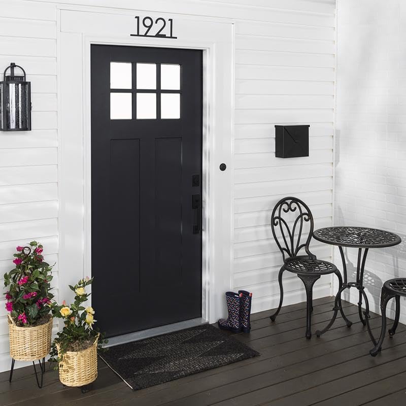 Rust-Oleum 369383 Advanced Dry Door & Trim Paint, Quart, Satin Black