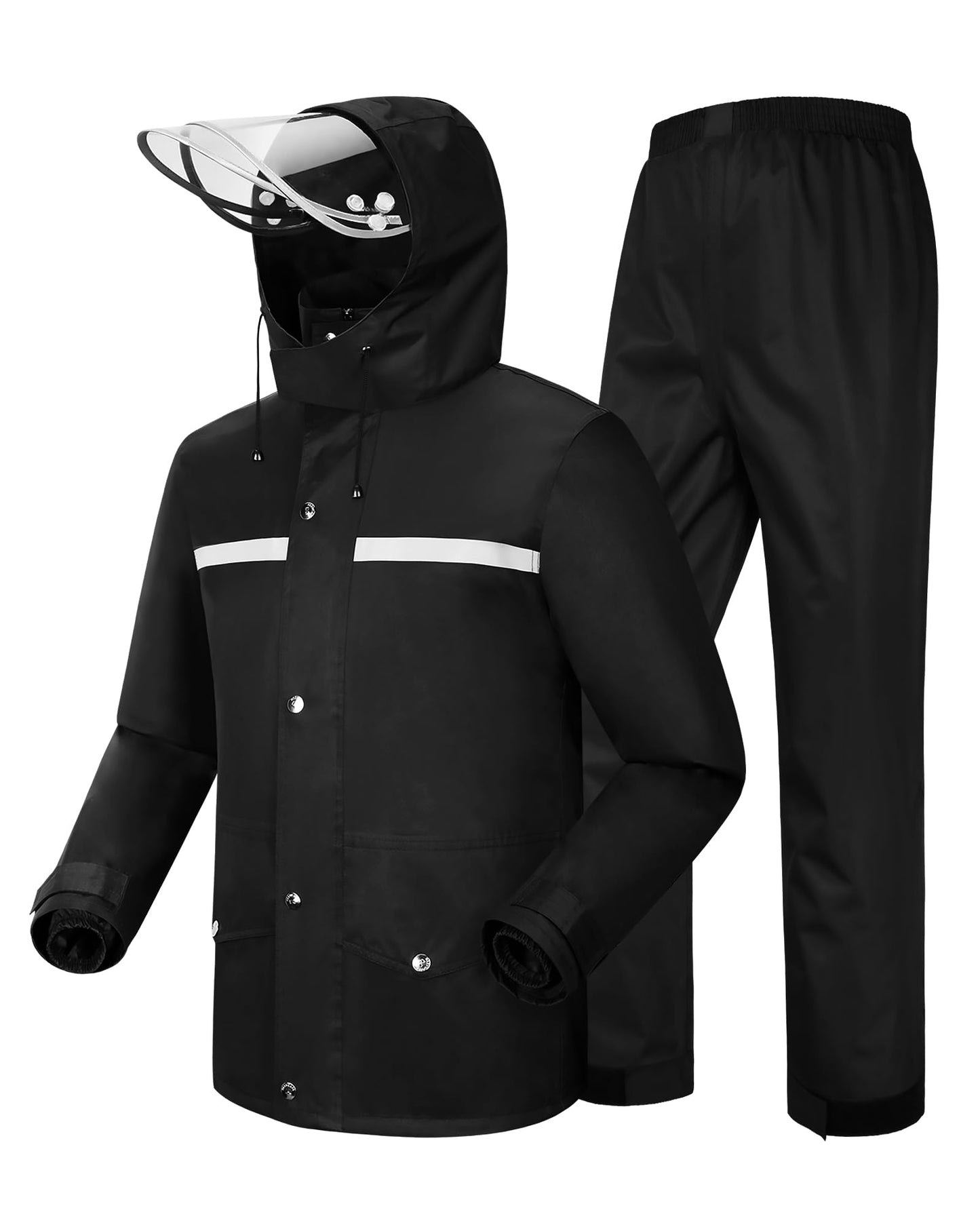iCreek Rain Suit Waterproof Jacket and Trouser Suit Raincoat for Men and Women Outdoor All-Sport Breathable Anti-storm