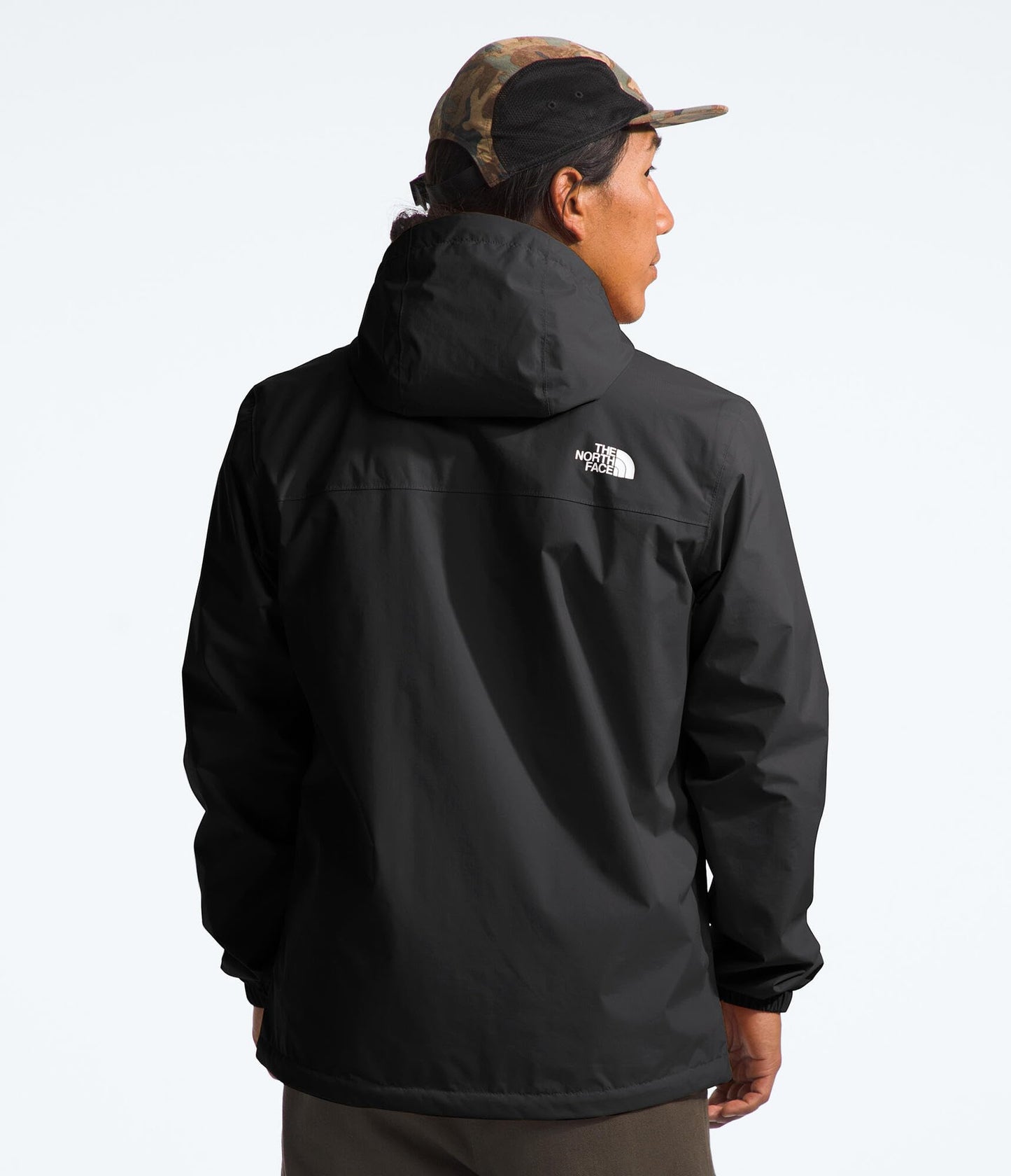 THE NORTH FACE Men's Antora Waterproof Jacket (Standard & Big Size) | Windproof & Waterproof Rain Coat, Adjustable 3-Piece Hood, TNF Black-NPF, X-Large