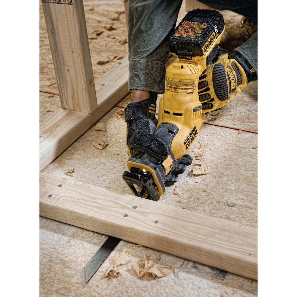 DEWALT 20V MAX Reciprocating Saw, 3,000 Strokes Per Minute, Variable Speed Trigger, Bare Tool Only (DCS380B)