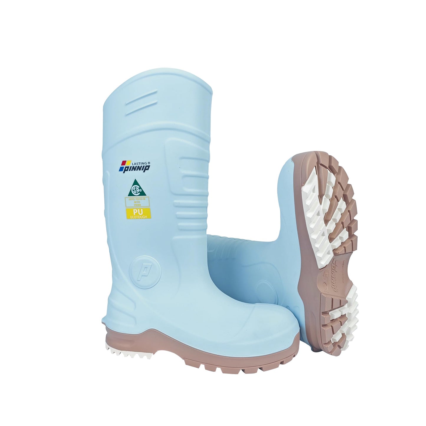 PU Rubber Boots for Women - ASTM Steel Toe & Puncture Resistant Safety, Waterproof Insulated Mud Rain, Anti-slip Garden Farm Work With 2 Insoles