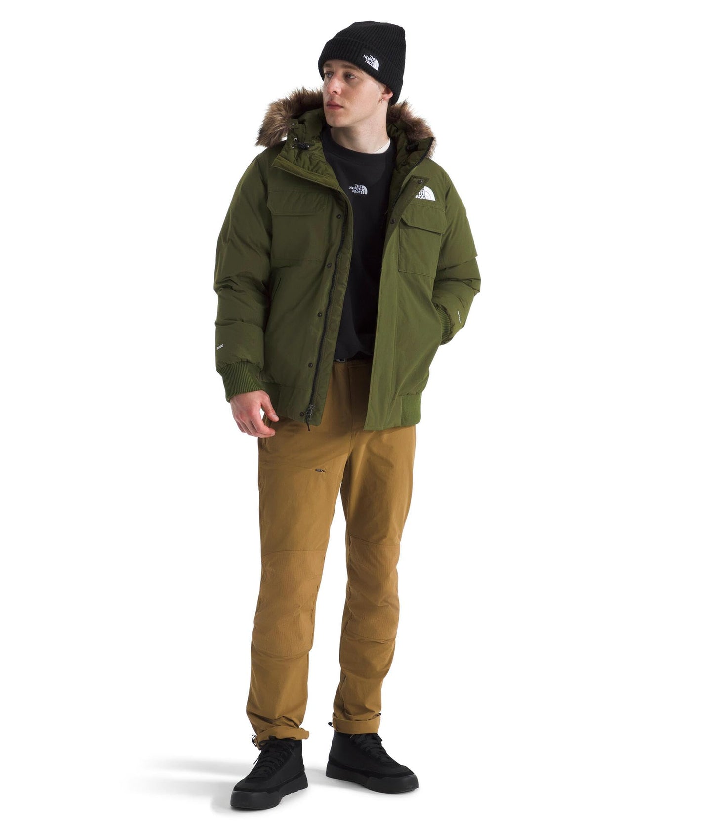 THE NORTH FACE Men's McMurdo Bomber Jacket | Waterproof, Waterfowl Down Insulation, Hooded Jacket