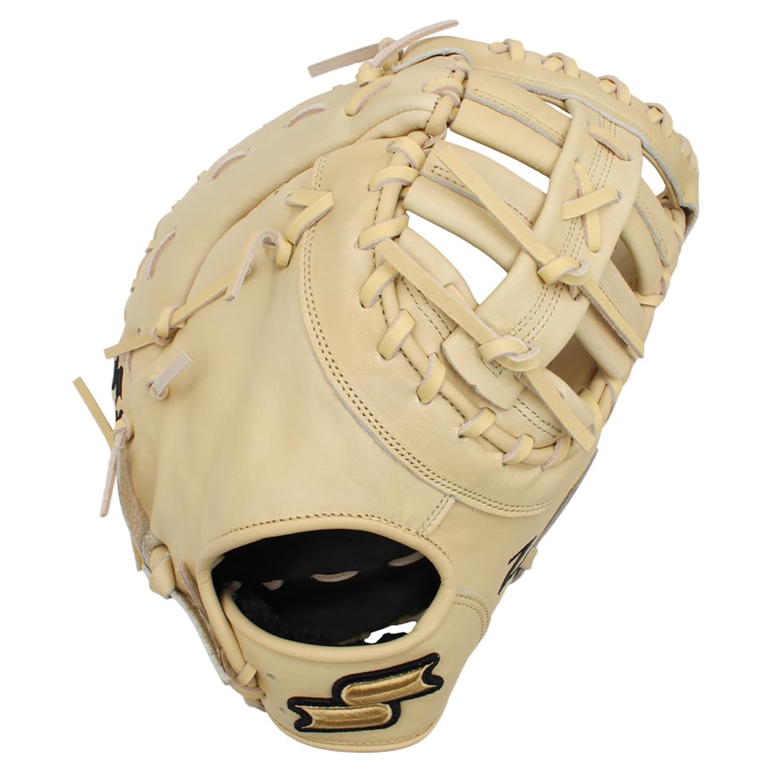 SSK Z5 Craftsman Baseball First Base Mitt – 12” – 12.25” – 12.5” – 13" – Right & Left Hand Throw (Camel, 13" - Right Hand Throw)