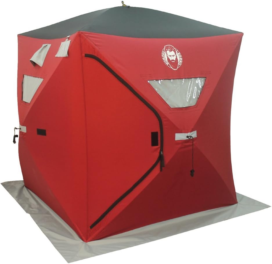 33cc Power Ice Auger and Portable Two Man Shelter Combo