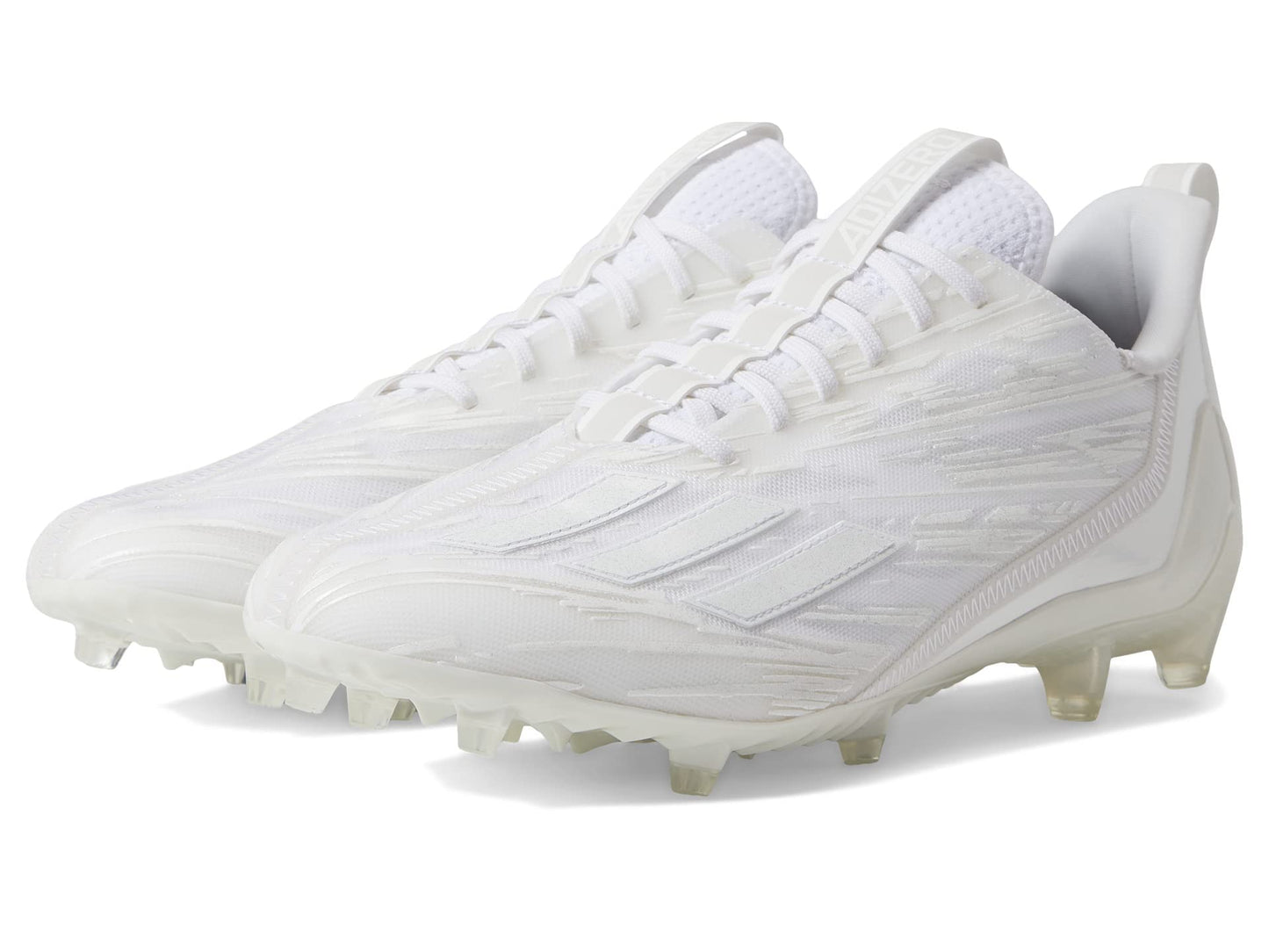 adidas Men's Adizero Football Shoe, White/White/White, 11