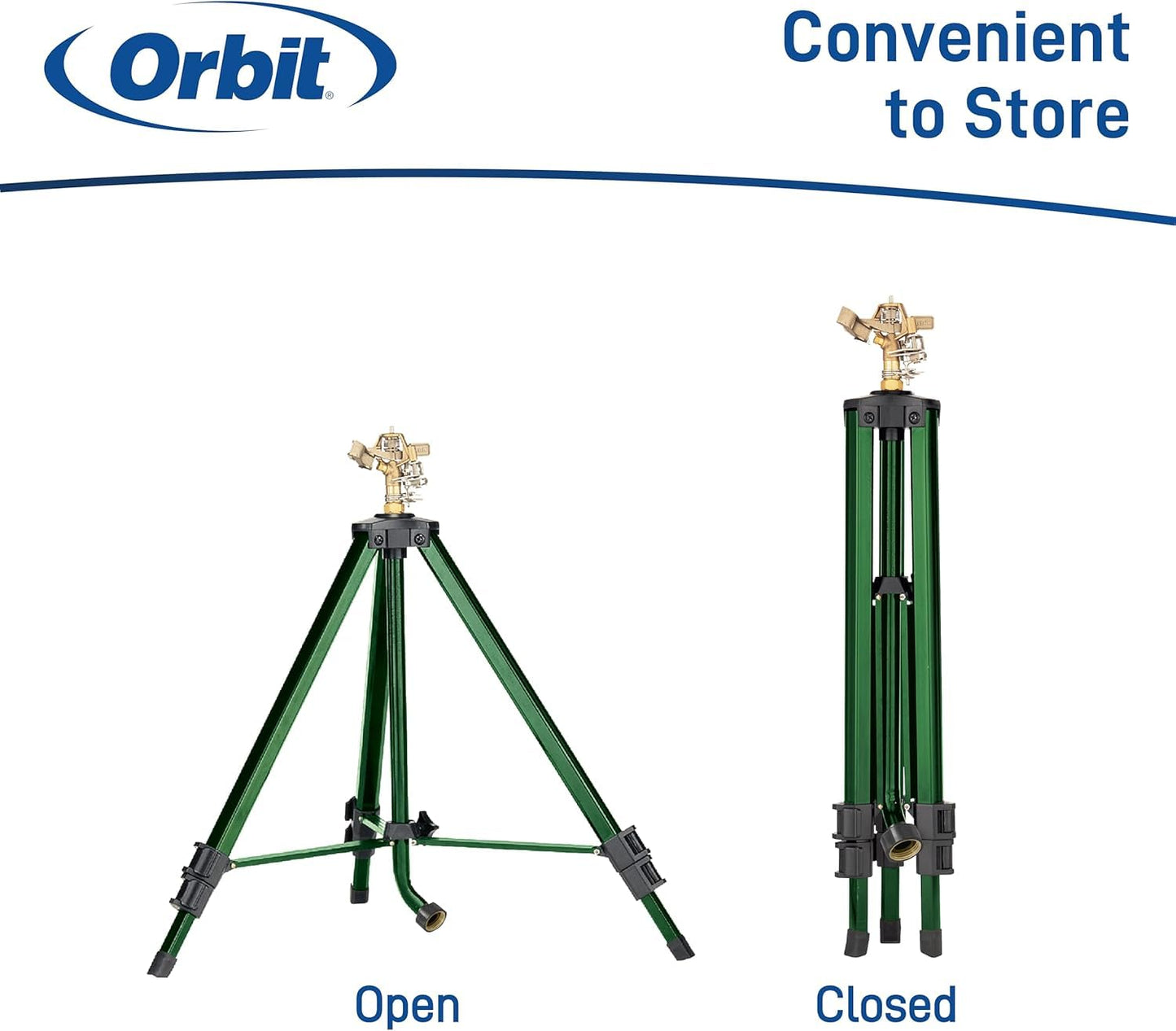 Orbit Lawn Watering Impact Sprinkler on Tripod Base
