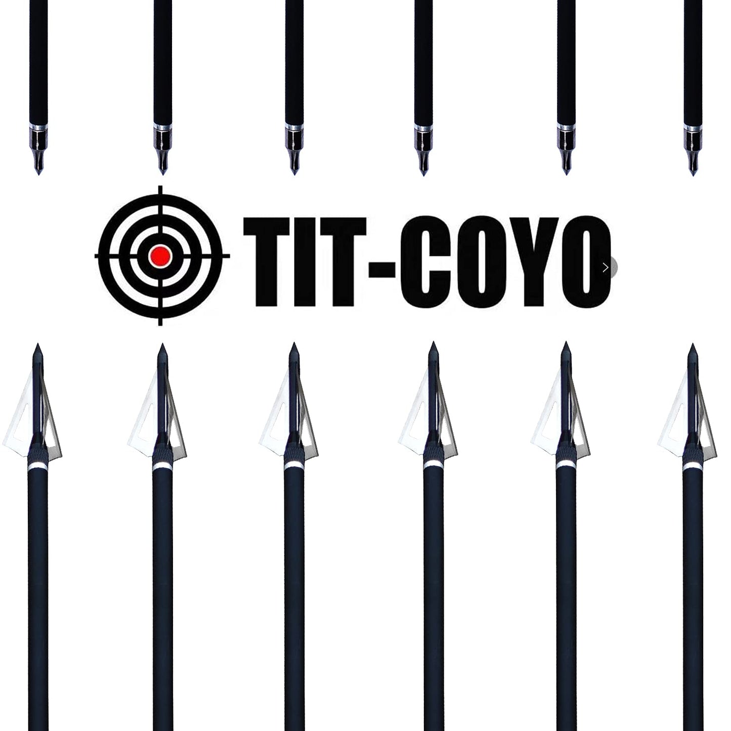 20 22 Inch Crossbow Bolts and Crossbow Broadheads Set Carbon Crossbow Arrows for Hunting and Outdoor Practice, 12pcs Arrows 12pcs Broadheads(24 Pack)