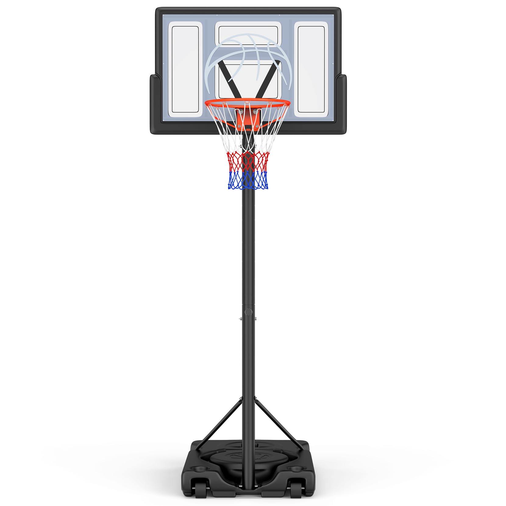 24 x28 hoop net for salt water fish Yohood Basketball Hoop Outdoor 10ft Adjustable, Portable Basketball Hoop Goal System for Kids Youth and Adults in Backyard/Driveway/Indoor, 44 Inch