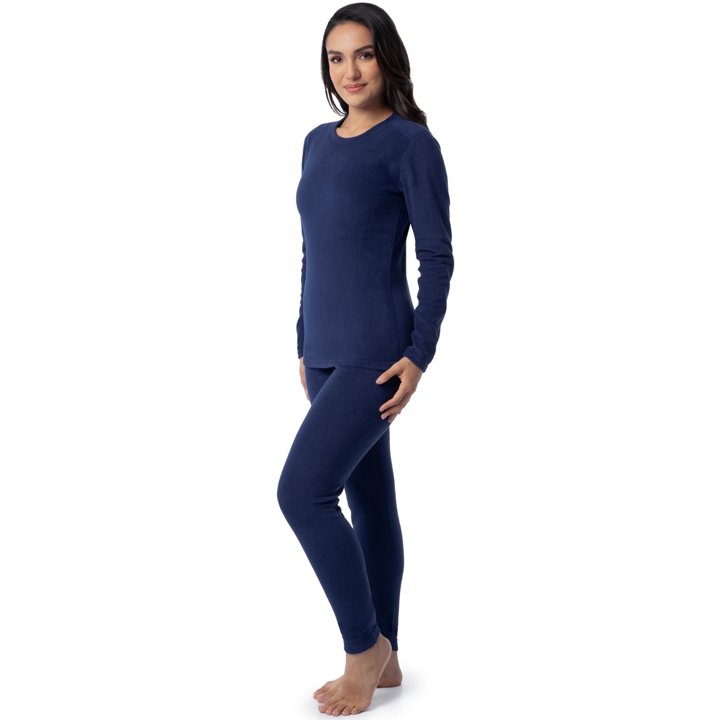Fruit of the Loom Women's Stretch Fleece Lined Thermal Long Johns Underwear Set