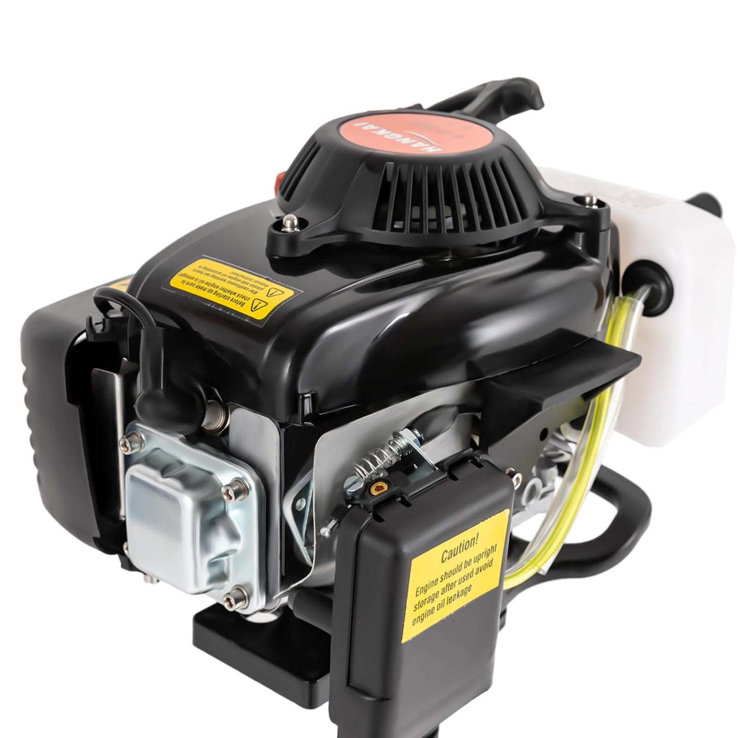 Outboard Motor, Heavy Duty Fishing Boat Engine Manual Start Kayak Motor w/Air-cooling & TCI Ignition System for yachts, kayaks, Wooden Boats, Foam Boats, Rubber Boats, etc. (196CC 7.5HP 4Stroke)