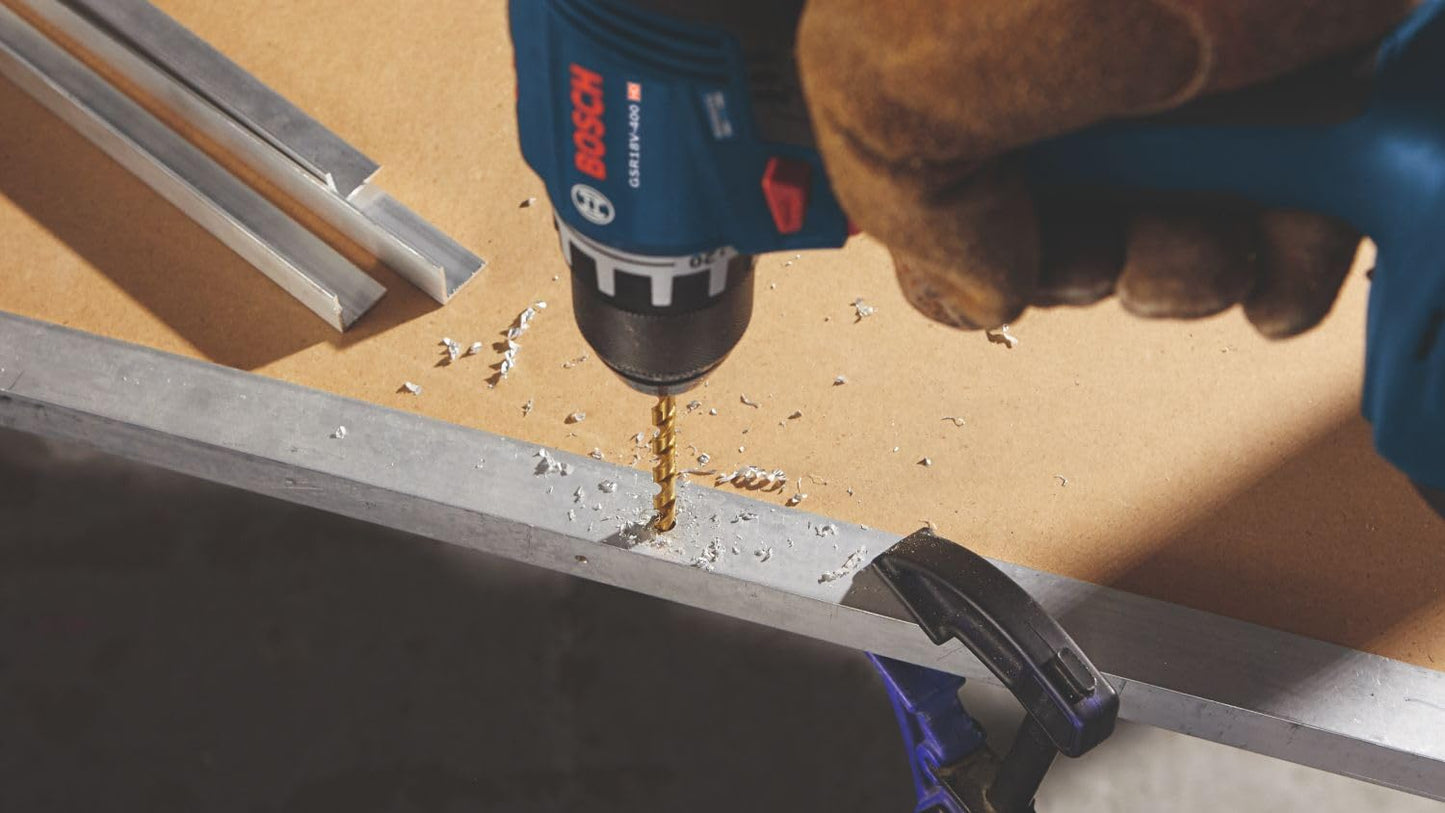 BOSCH GSR18V-400B12 18V Compact Brushless 1/2 In. Drill/Driver Kit with (1) 2.0 Ah SlimPack Battery
