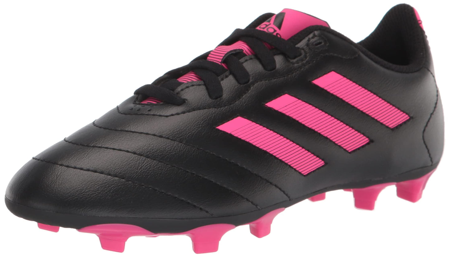 adidas Soccer Goletto VIII Firm Ground Cleats (Toddler/Little Kid/Big Kid) Black/Team Shock Pink 2/Black 1.5 Little Kid M