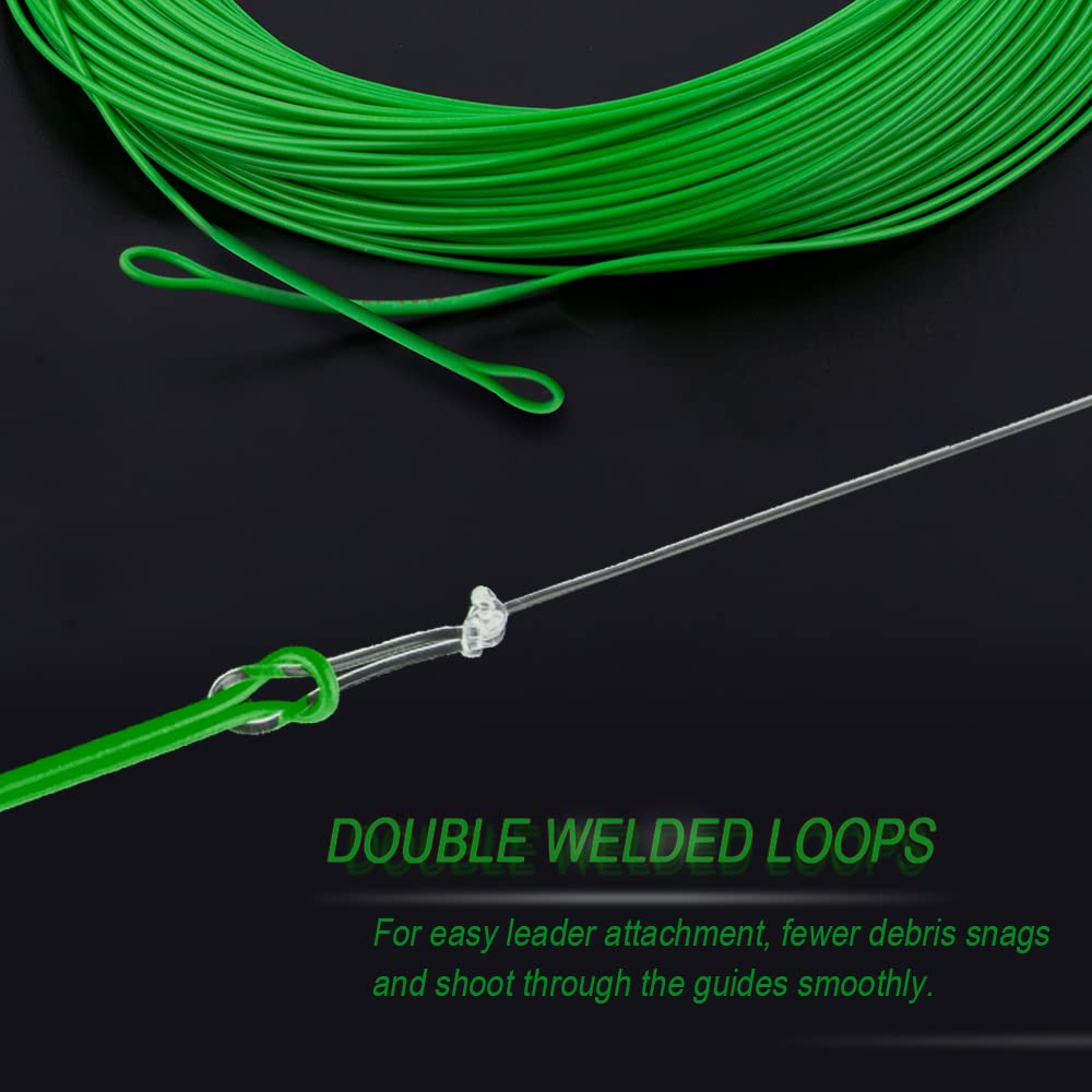 HERCULES Fly Fishing Line Floating Weight Forward Fly Line with Double Welded Loop