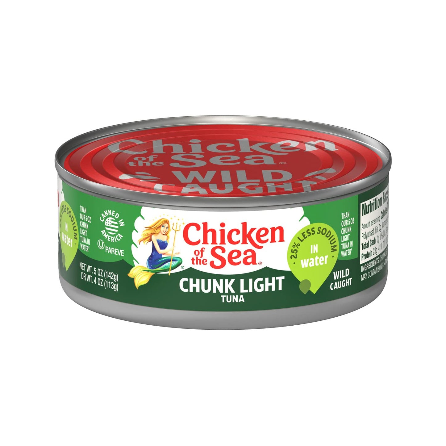 Chicken of the Sea Chunk Light Tuna in Water, 5 Ounce Cans (Pack of 10), Wild Caught Canned Tuna
