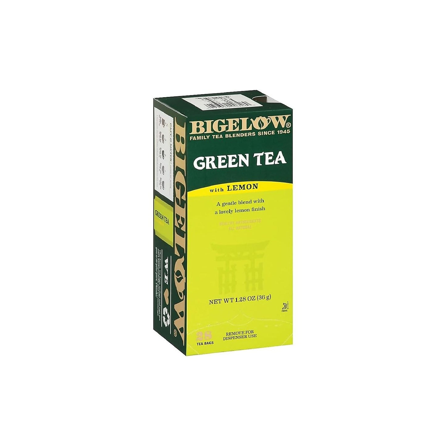Bigelow Tea Green Tea Variety Pack, Classic Green Tea, Lemon, Pomegranate, Mint, Peach and Constant Comment Flavors, 20 Count Box (Pack of 6), 120 Total Tea Bags