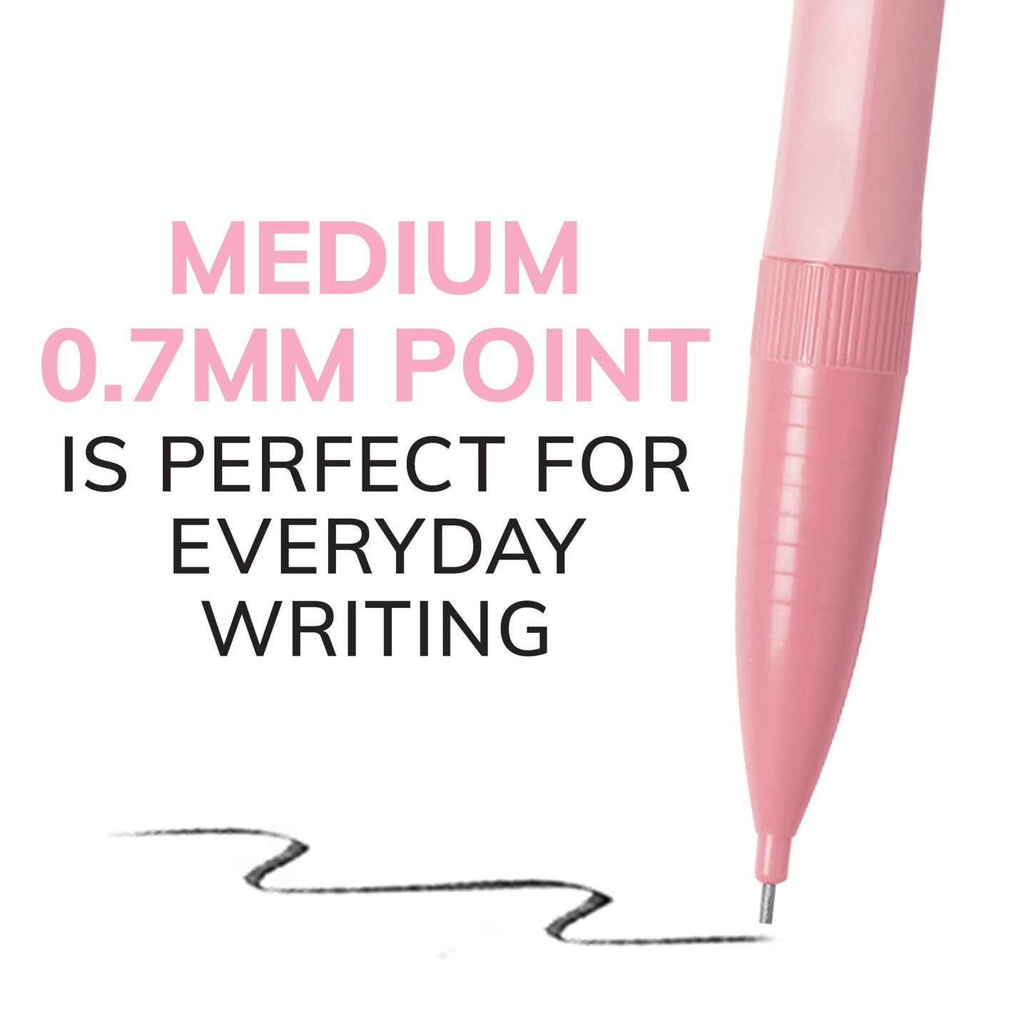 BIC Xtra-Smooth Pastel Mechanical Pencils with Erasers, Medium Point (0.7mm), 24-Count Pack, Bulk Mechanical Pencils for School or Office Supplies