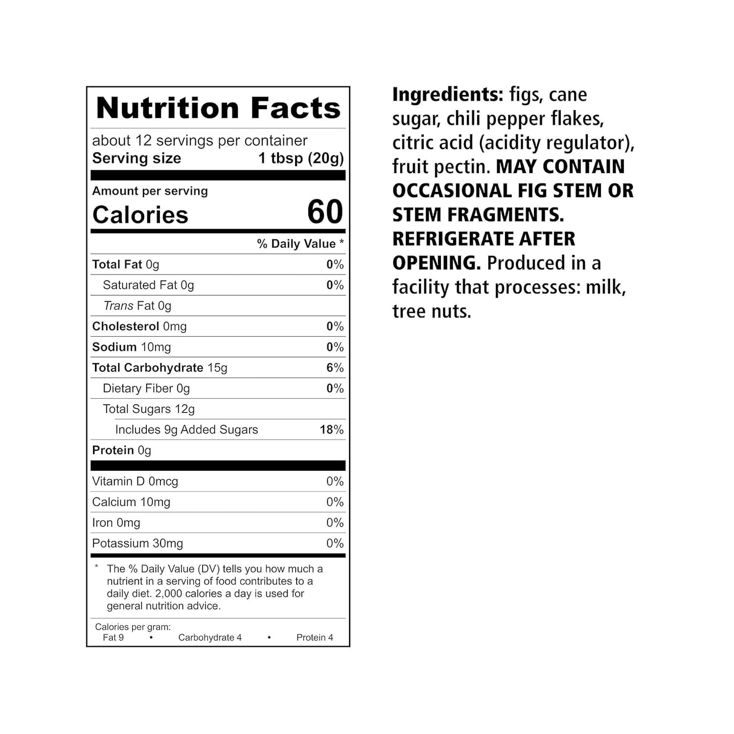 DIVINA Chili Fig Spread Jam, 9 Ounce