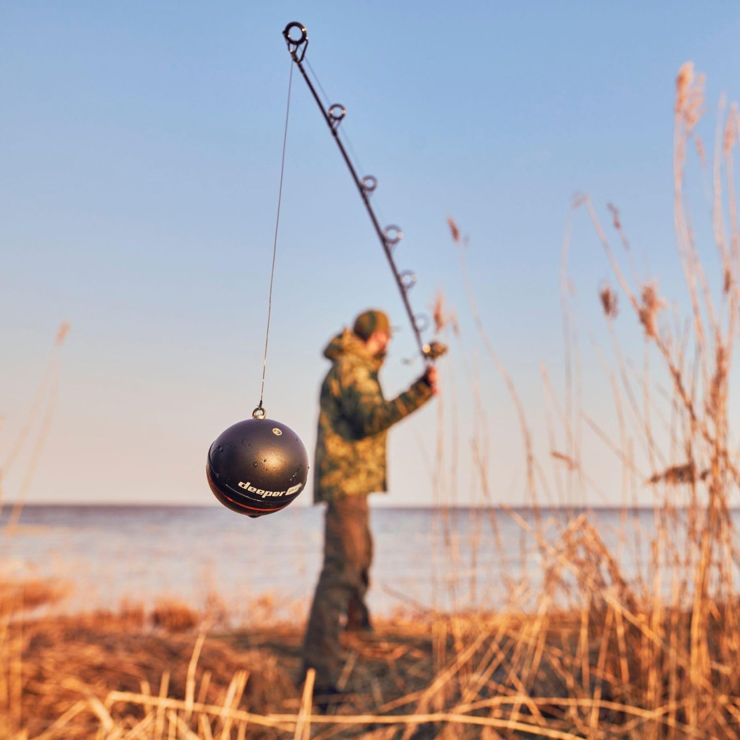 Deeper PRO+ 2 Sonar Fish Finder - Portable Fish Finder and Depth Finder for Kayaks, Boats and Ice Fishing with GPS Enabled | Castable Deeper Fish Finder with Free User Friendly App