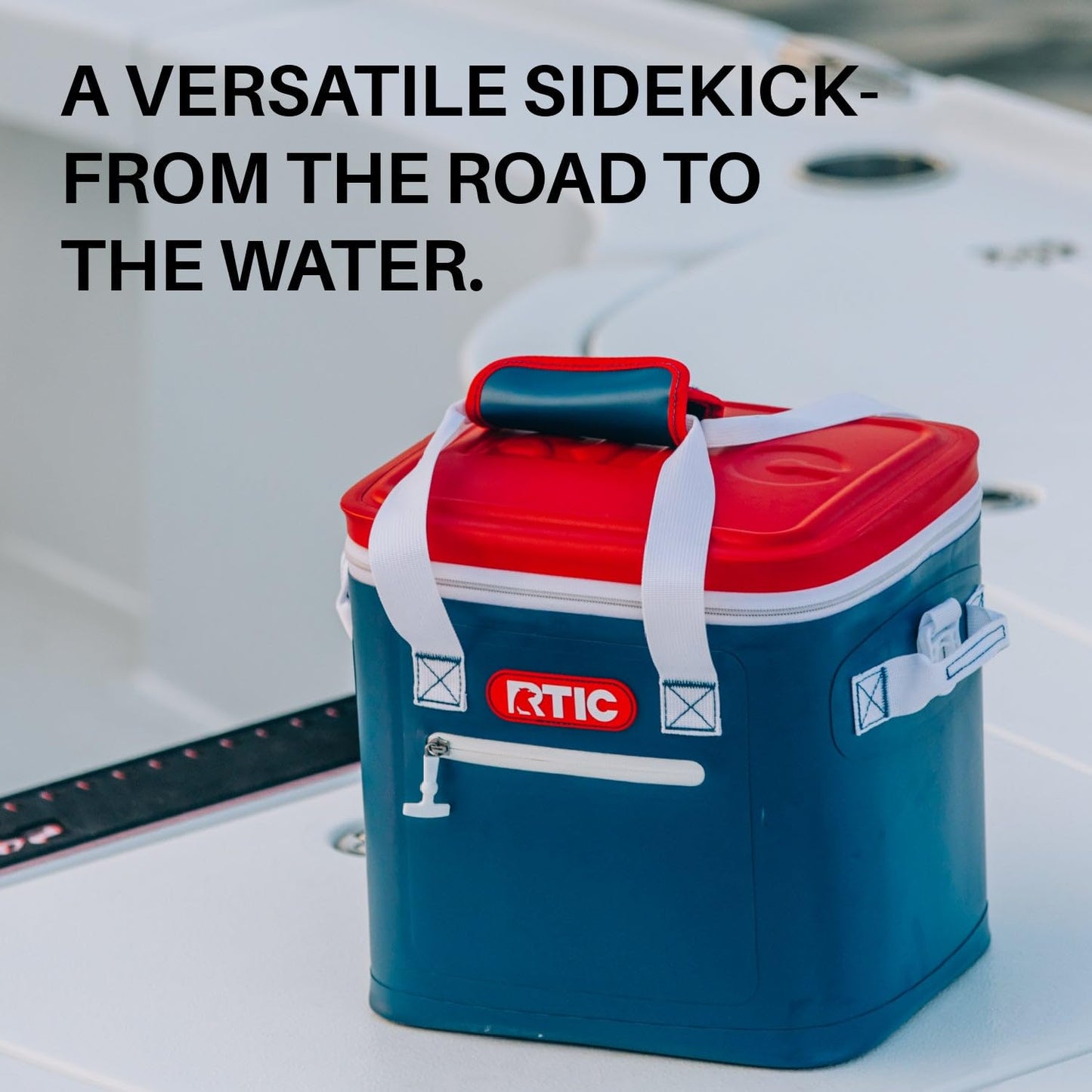 RTIC Ultra-Tough Soft Cooler 30 Can, Insulated Bag Portable Ice Chest Box for Lunch, Beach, Drink, Beverage, Travel, Camping, Picnic, Car, Trips, Floating Cooler Leak-Proof with Zipper