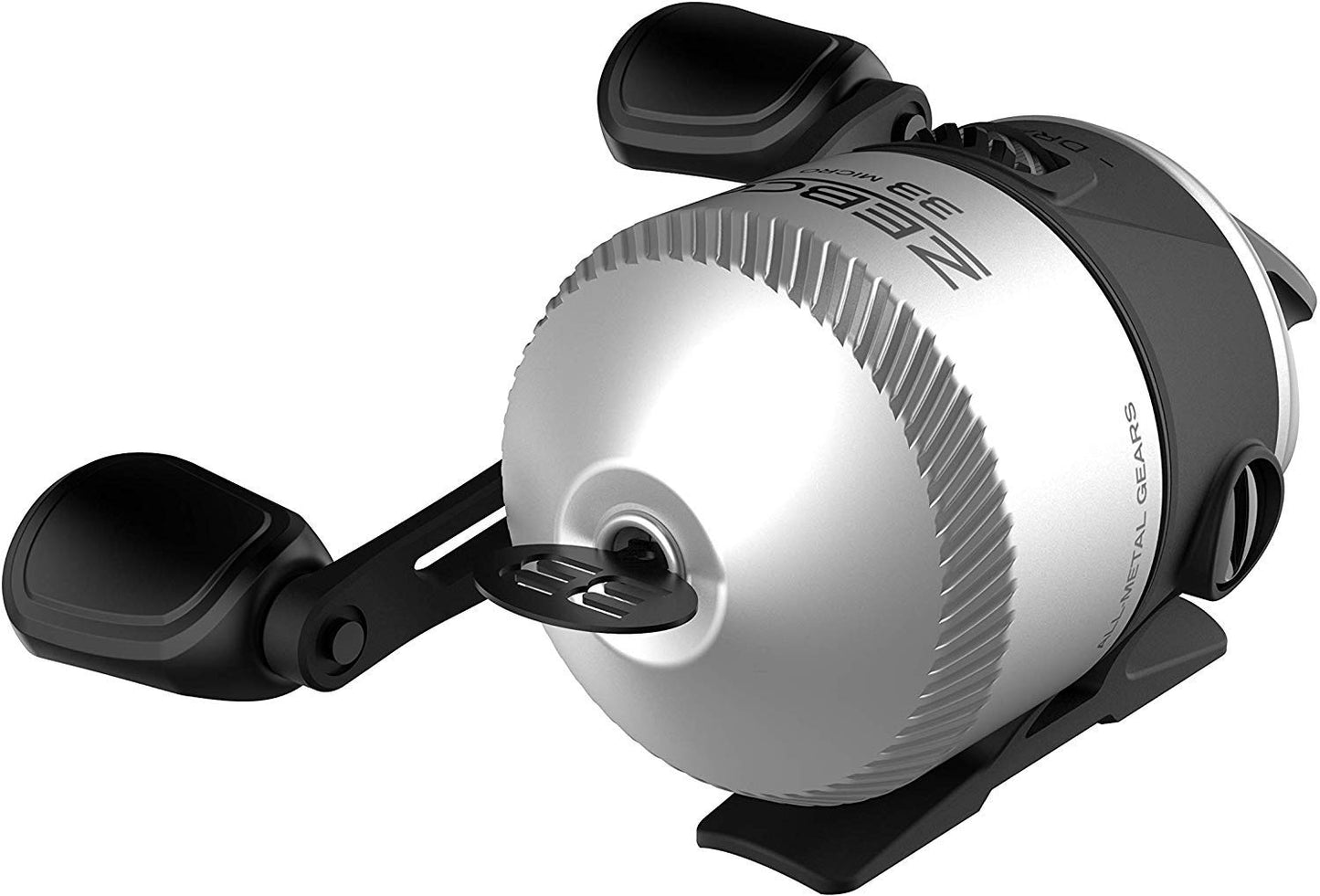 Zebco 33 Spincast Fishing Reel, Quickset Anti-Reverse with Bite Alert, Smooth Dial-Adjustable Drag, Powerful All-Metal Gears with a Lightweight Graphite Frame,Silver/Black