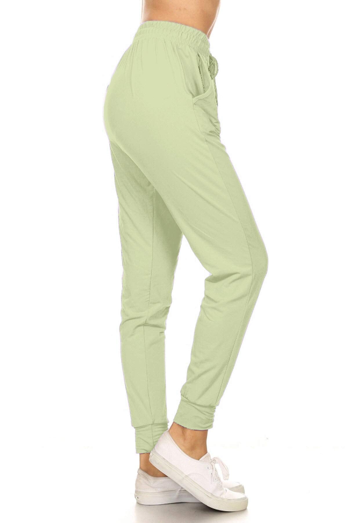 Leggings Depot Women's Relaxed-fit Jogger Track Cuff Sweatpants with Pockets for Yoga, Workout