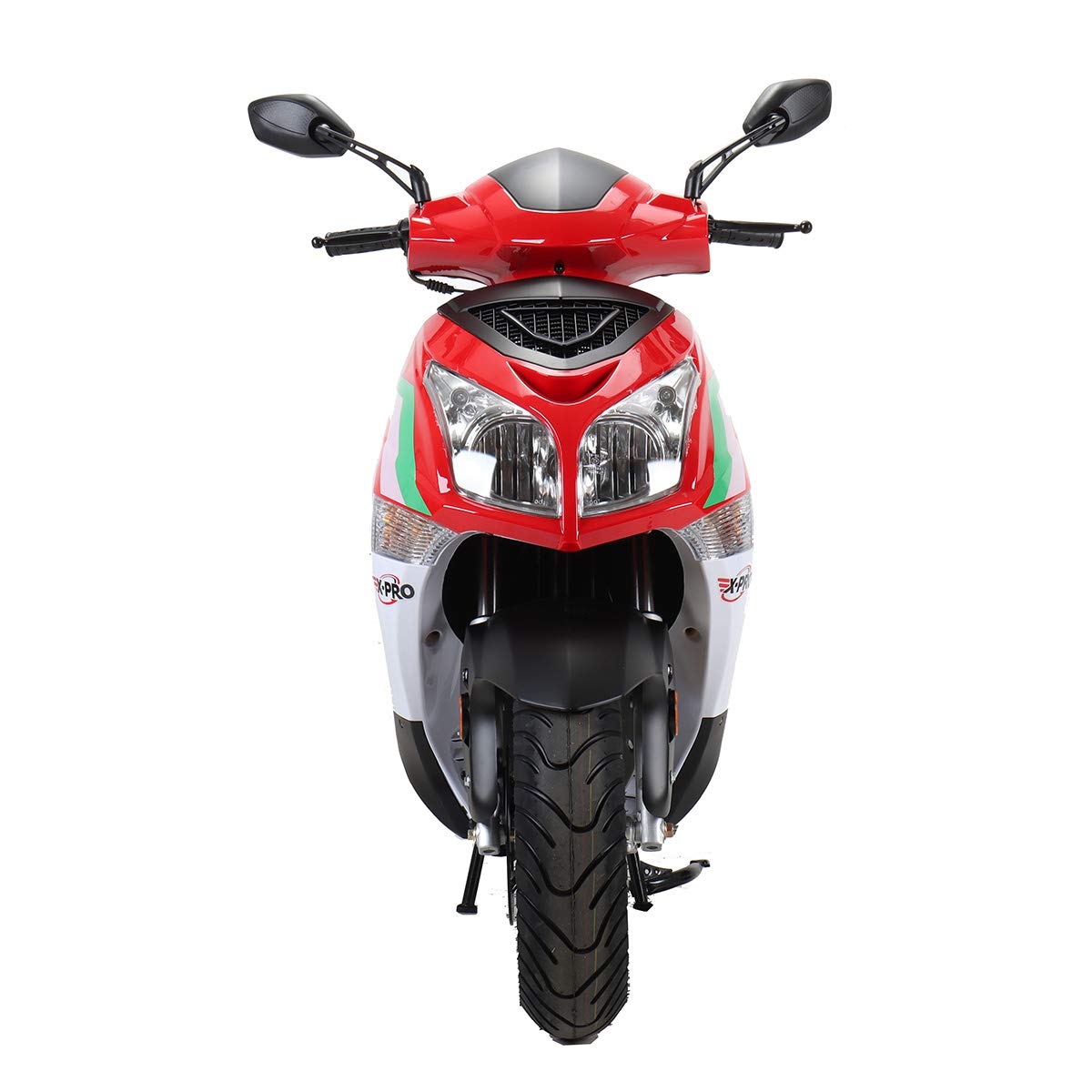 X-PRO 150cc Moped Street Gas Moped 150cc Adult Bike with 13" Aluminum Wheels!(White)