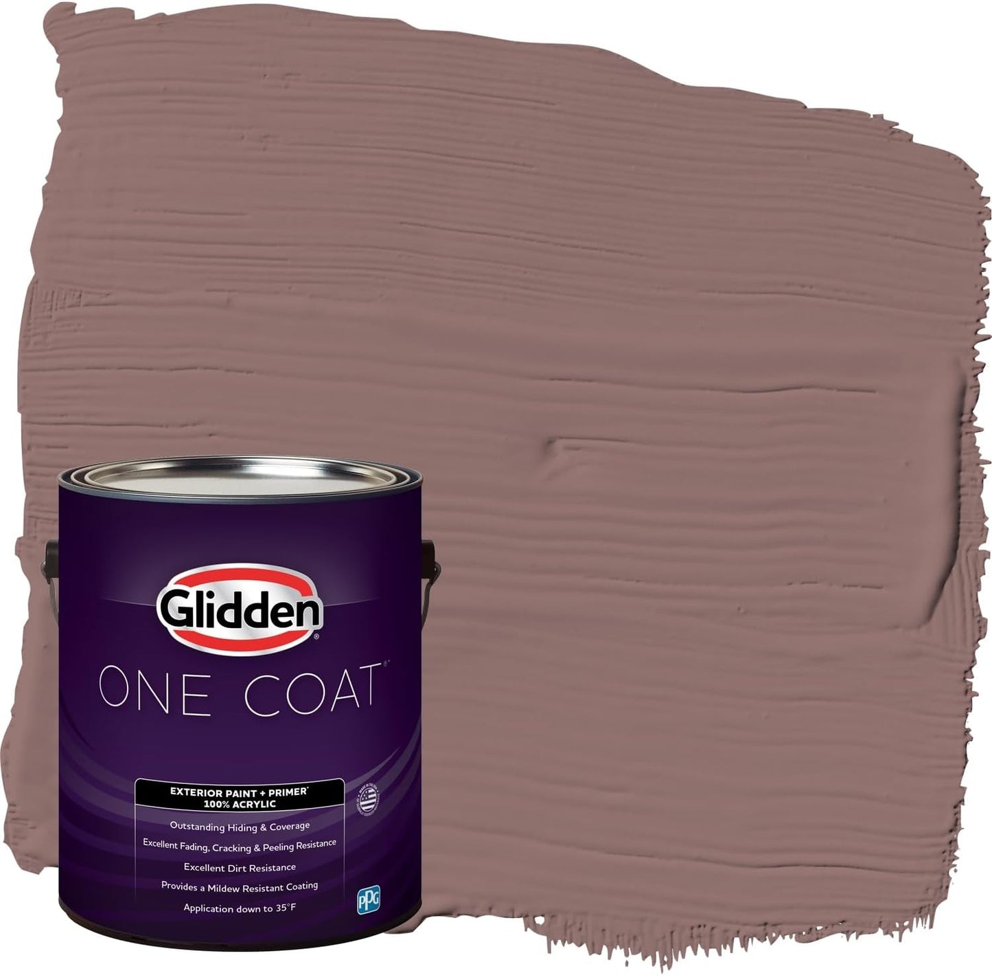 Glidden Exterior Paint + Primer: Pink/Ballet Slipper, One Coat, Semi-Gloss, 1-Gallon