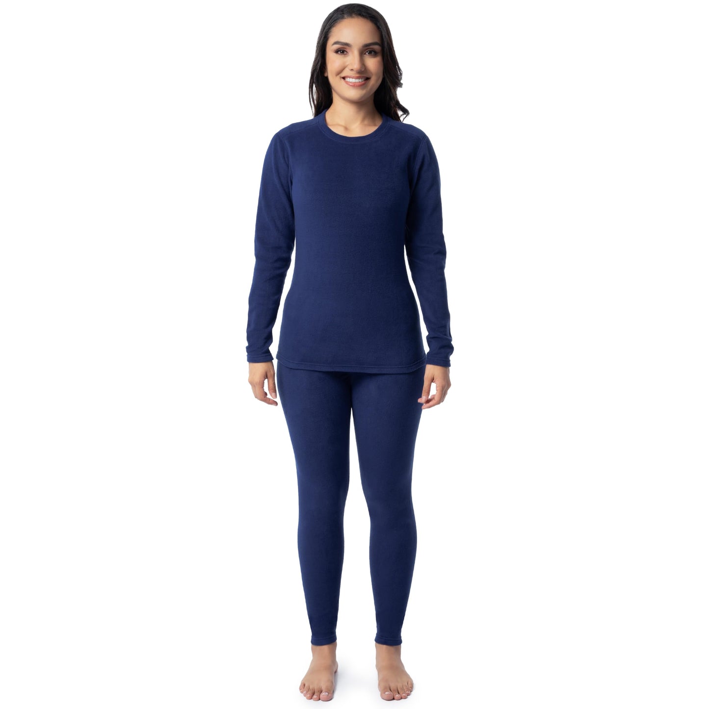Fruit of the Loom Women's Stretch Fleece Lined Thermal Long Johns Underwear Set
