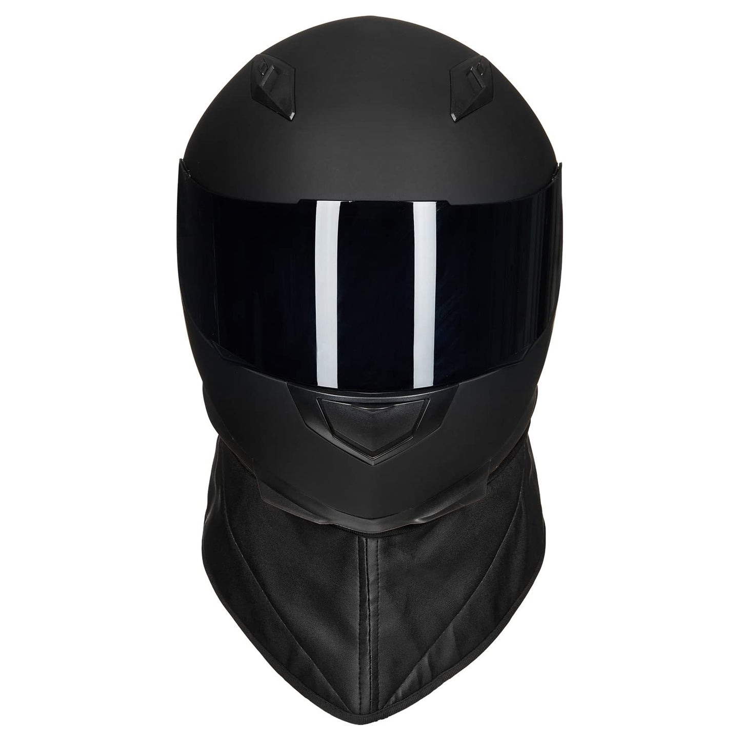ILM Full Face Motorcycle Street Bike Helmet with Removable Winter Neck Scarf + 2 Visors DOT Model-JK313