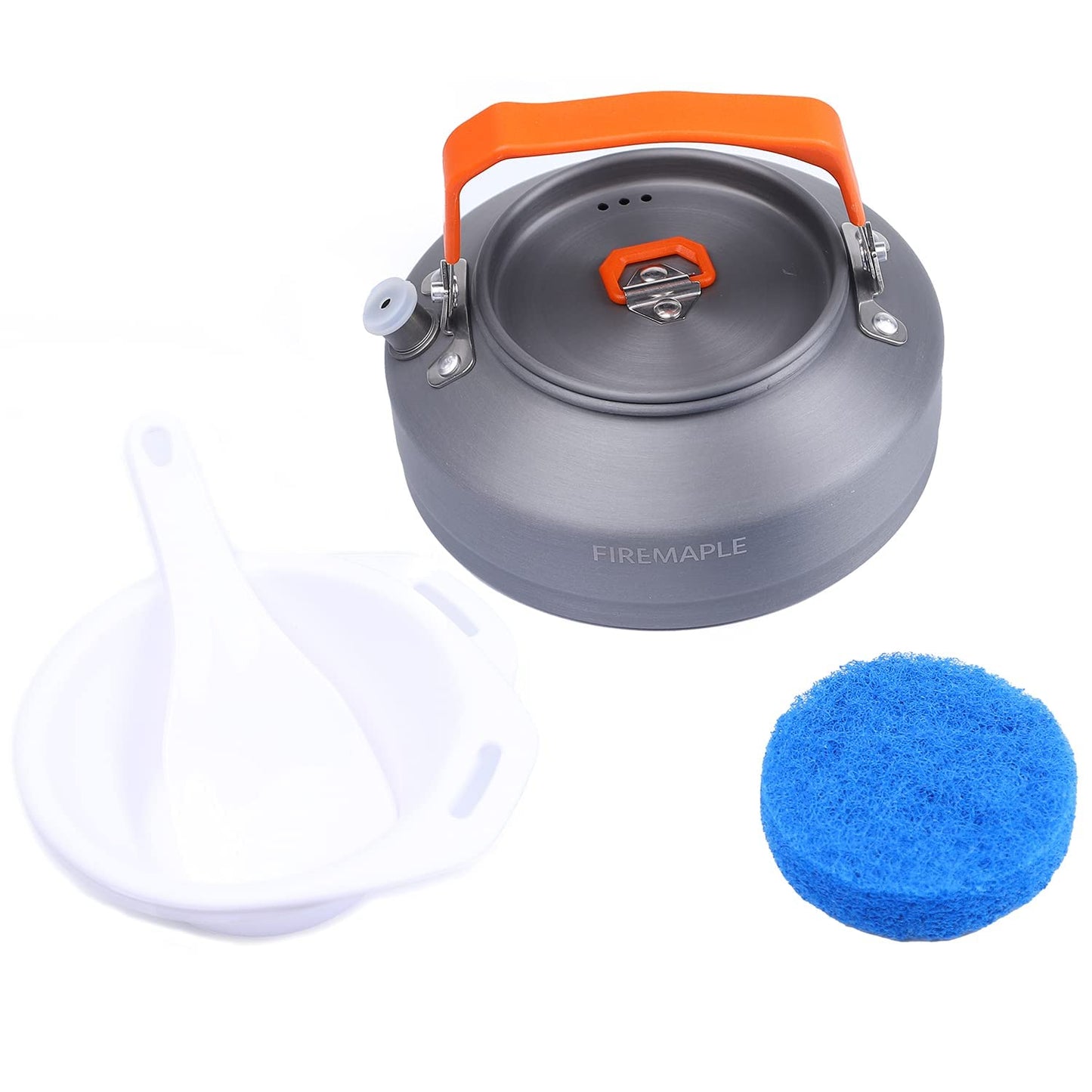 Fire-Maple Feast 4 Piece Camping Cookware Cookware Cookware Kit Outdoor Cookware Set with Pots, Kettle, Saucepans and Spatula for Hiking Fishing Picnic