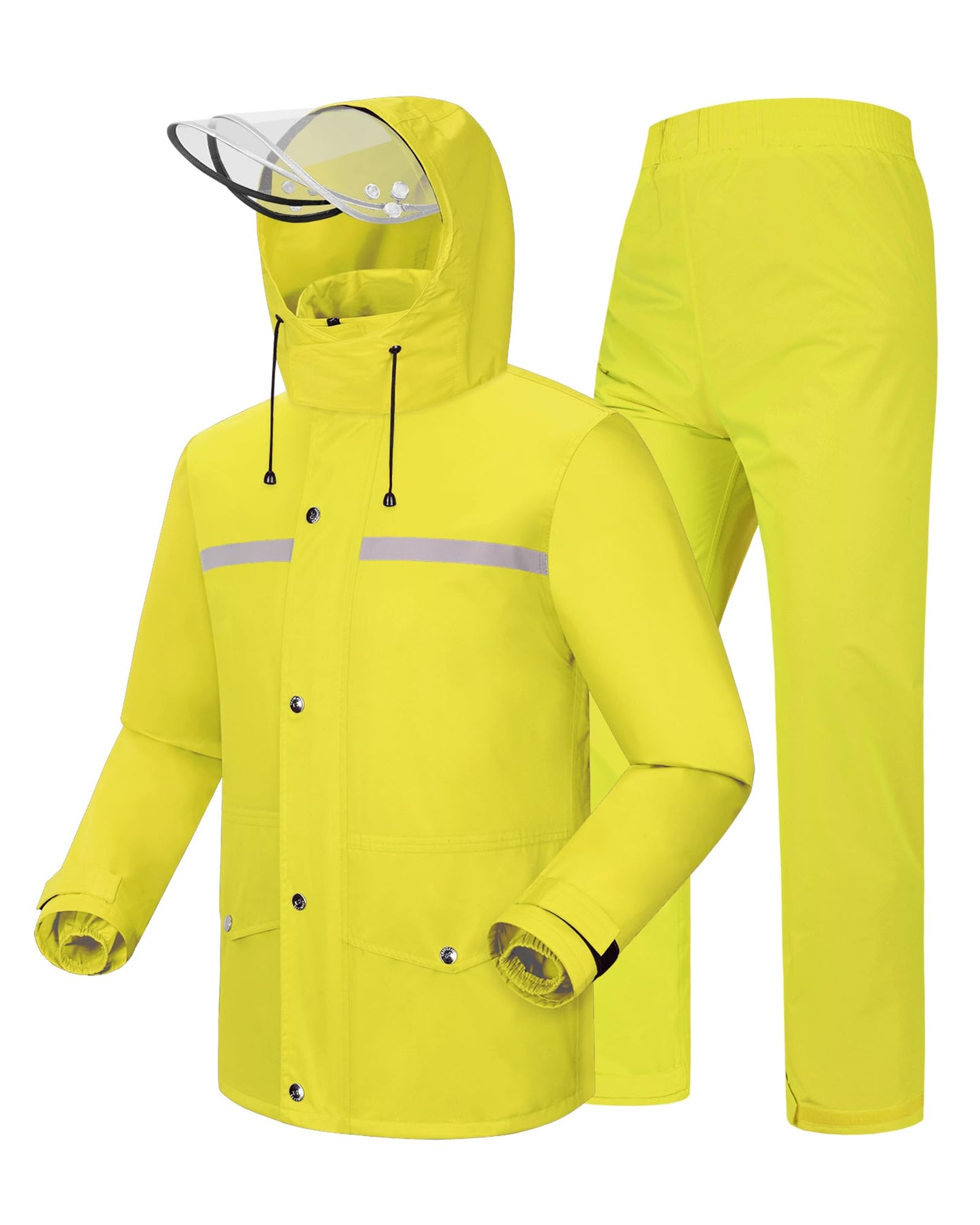 iCreek Rain Suit Waterproof Jacket and Trouser Suit Raincoat for Men and Women Outdoor All-Sport Breathable Anti-storm