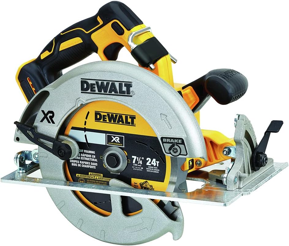 DEWALT 20V MAX Circular Saw Cordless with Brake, 7-1/4 Inch, Tool Only (DCS570B)