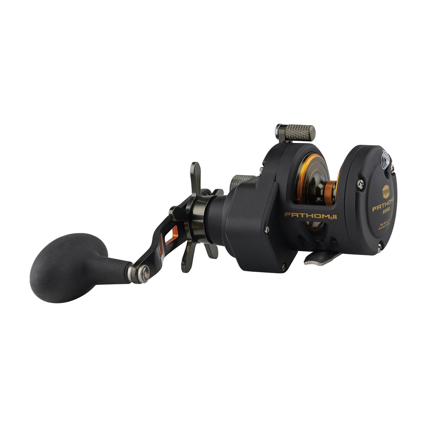 PENN Fathom II Star Drag Conventional Fishing Reel, Black Gold, 25N