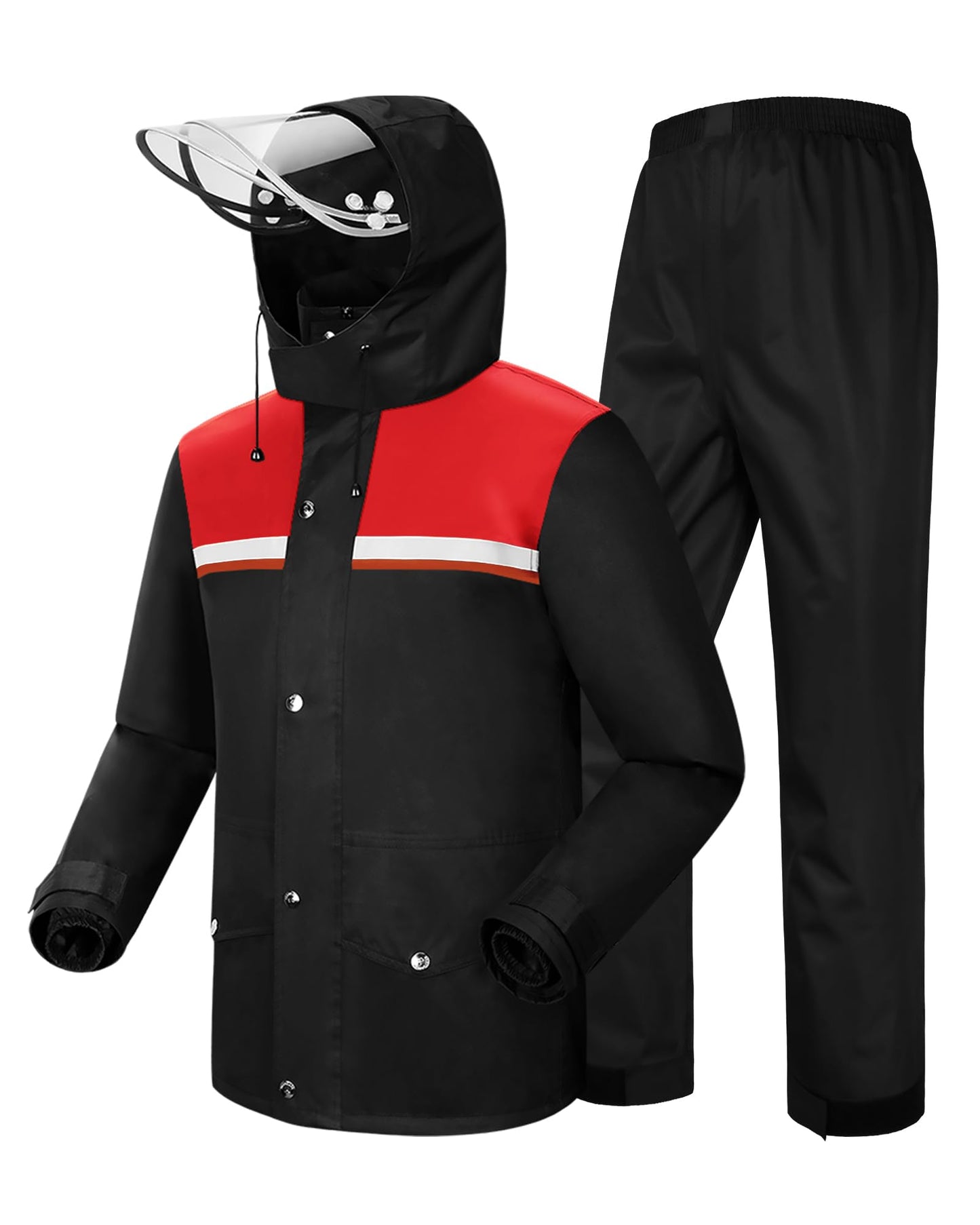 iCreek Rain Suit Waterproof Jacket and Trouser Suit Raincoat for Men and Women Outdoor All-Sport Breathable Anti-storm