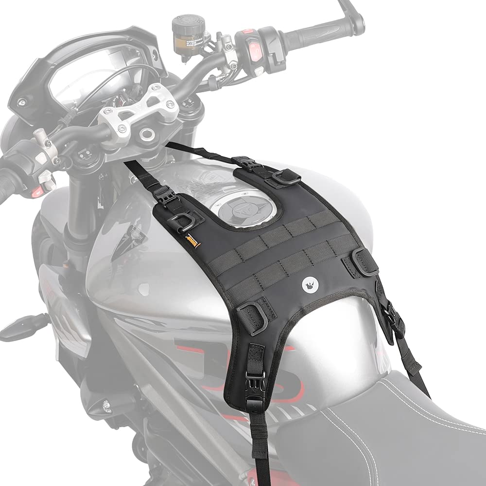 Rhinowalk Motorcycle Tail Bag Motorbike Side Bag 8L Full Waterproof Motor Saddle Pannier Bag Rear Rack Trunk Professional Motor Accessories-Black