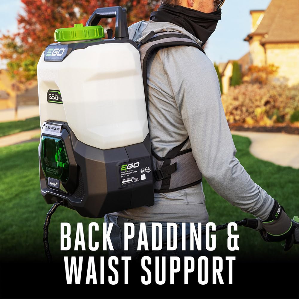 EGO POWER+ 4 Gallon, Backpack Sprayer for Lawn and Garden, Electric Pump, Battery and Charger Not Included - BSP3500