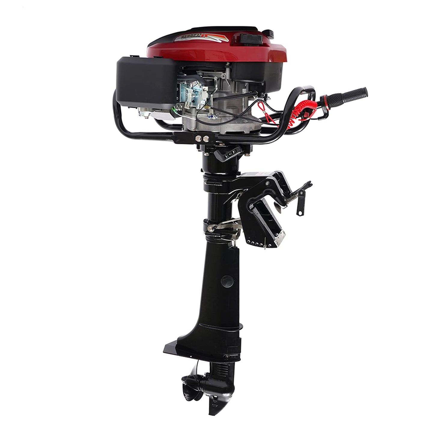 3.5HP 2 Stroke Outboard Motor, Heavy Duty Fishing & Kayak Motor with Water Cooling System, Marine Boat Engine for Inflatable Fishing