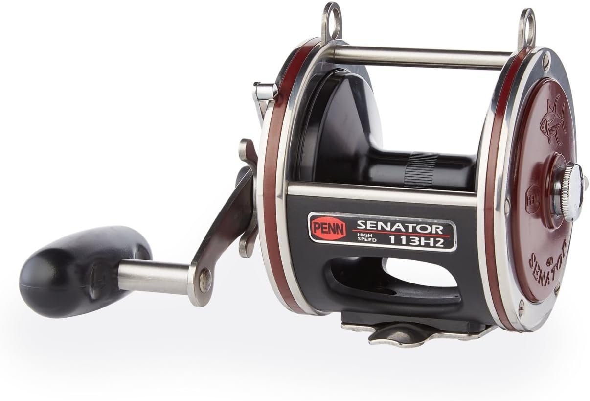 Penn Special Senator 91332 Fishing Rod and Reel Combo, 6.5 Feet, Black/Smoke/Red