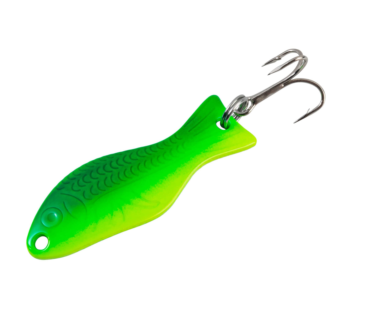 AL's Goldfish Lure Company, Rust Free Goldfish Freshwater Fishing Spoon, Treble Hook, Trout, Salmon, Bass, Walleye, Crappie, Panfish, and Pike. Sizes 3/16 oz., 1/4 oz. or 1/2 oz