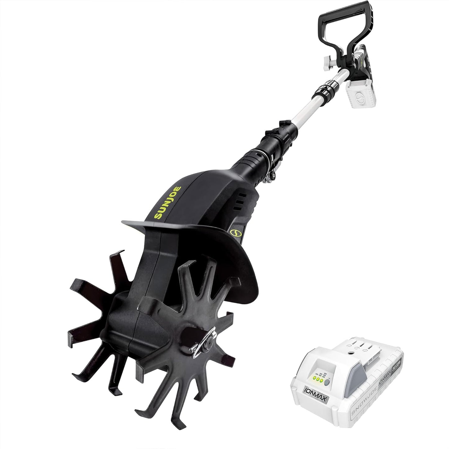 Sun Joe Electric Corded Garden Tiller & Cultivator, Steel Tines, 13.5 Amp, 16 Inch, Black - Heavy Duty Gardening Machine Equipment for Lawn, Yard, & Grass