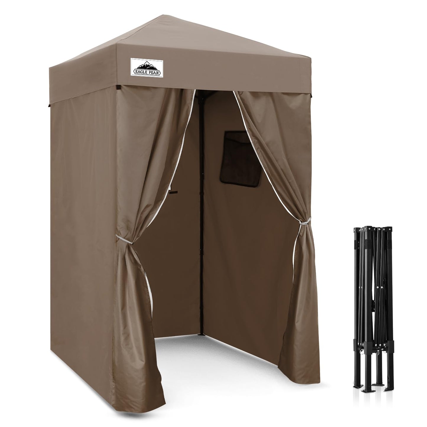 EAGLE PEAK Flex Compact 4x4 Pop-up Canopy Changing Room, Portable Dressing Room, Privacy Changing Tent for Indoor Fashion Photoshoots, Camping, or Pool, Purple