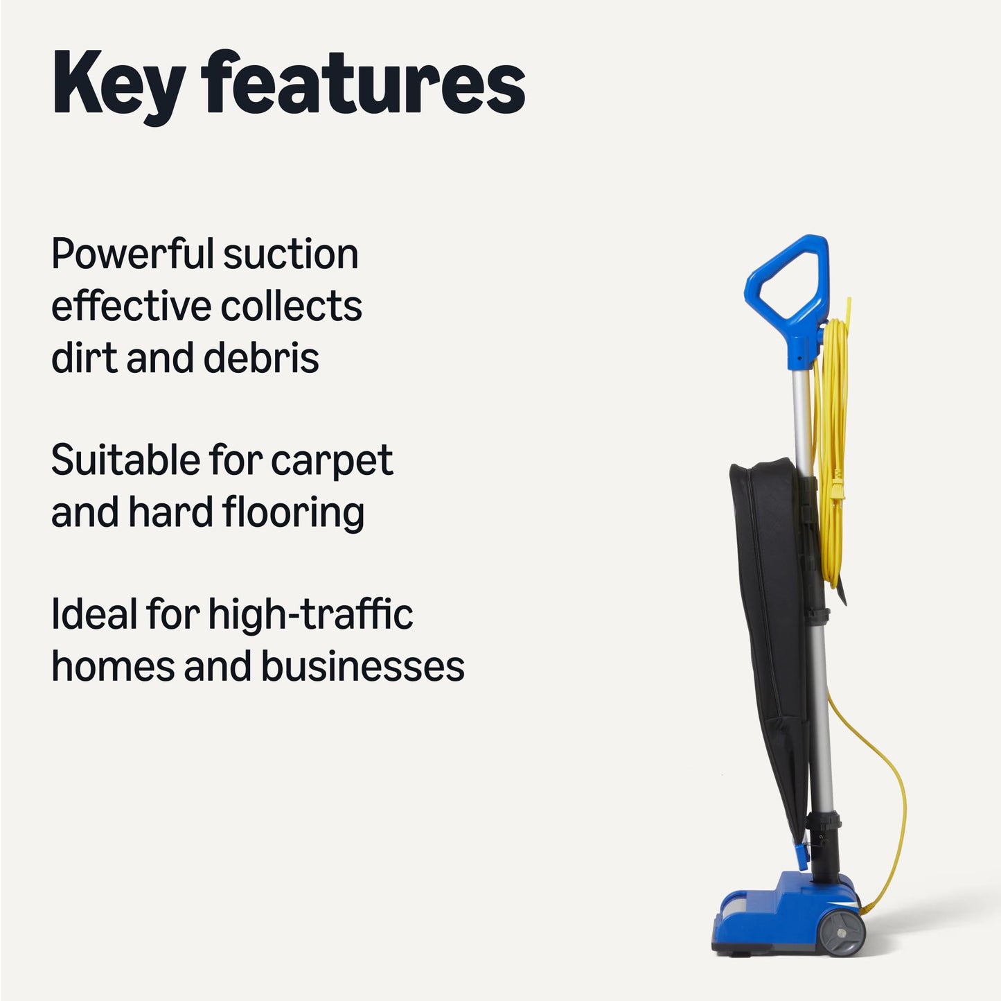 Amazon Basics Heavy Duty Commercial Upright Bagged Vacuum