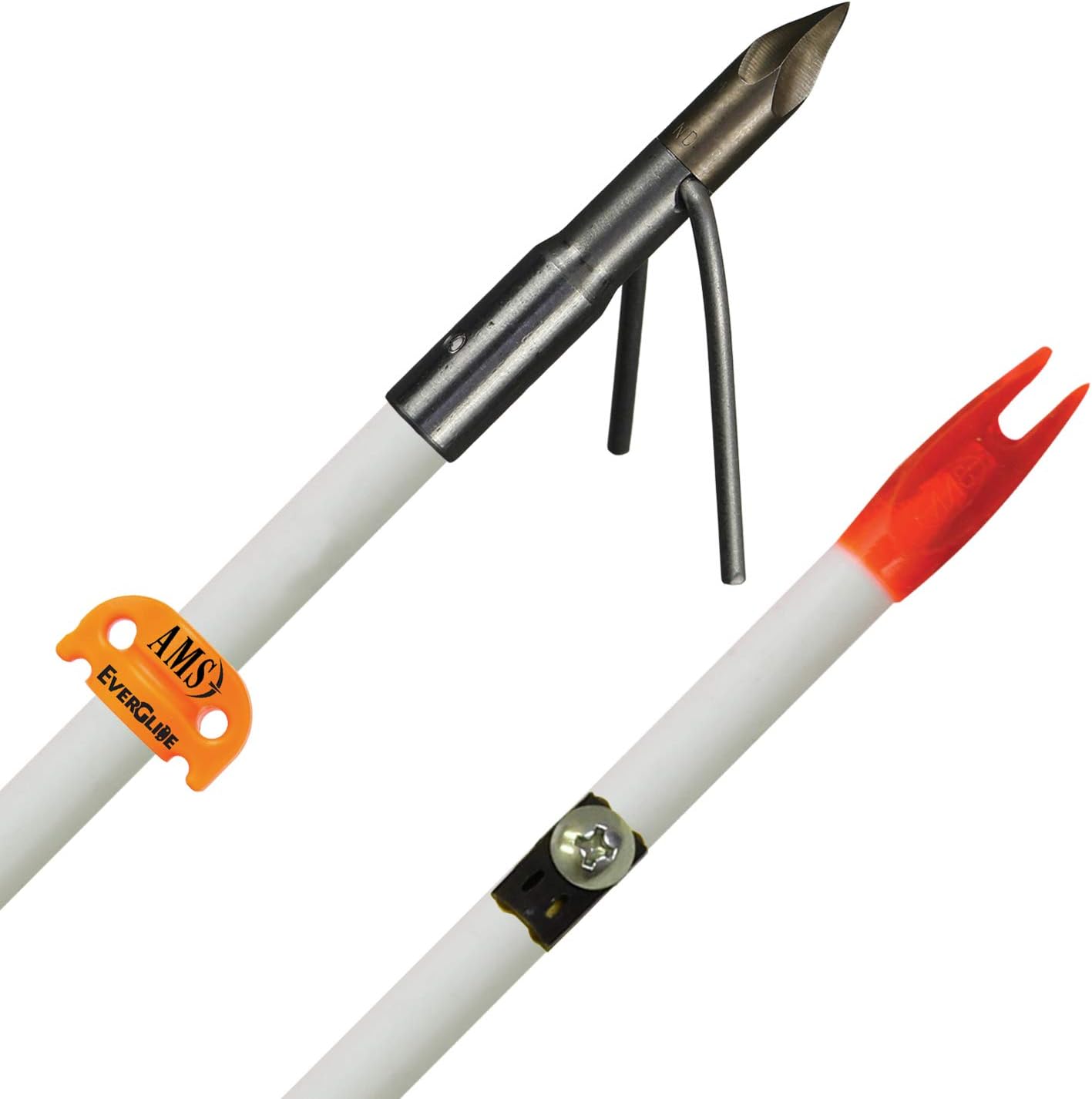 AMS Bowfishing Chaos XL (Extra Long Barb) Complete Arrow (White)