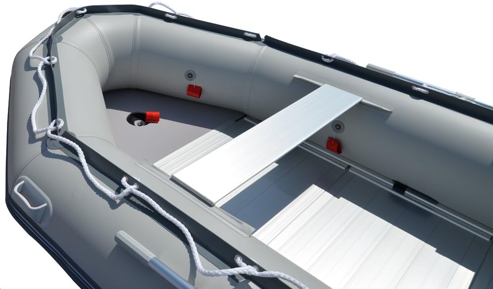 BRIS 12.5 ft Inflatable Boat Inflatable Fish Hunter & Person Inflatable Raft Boat