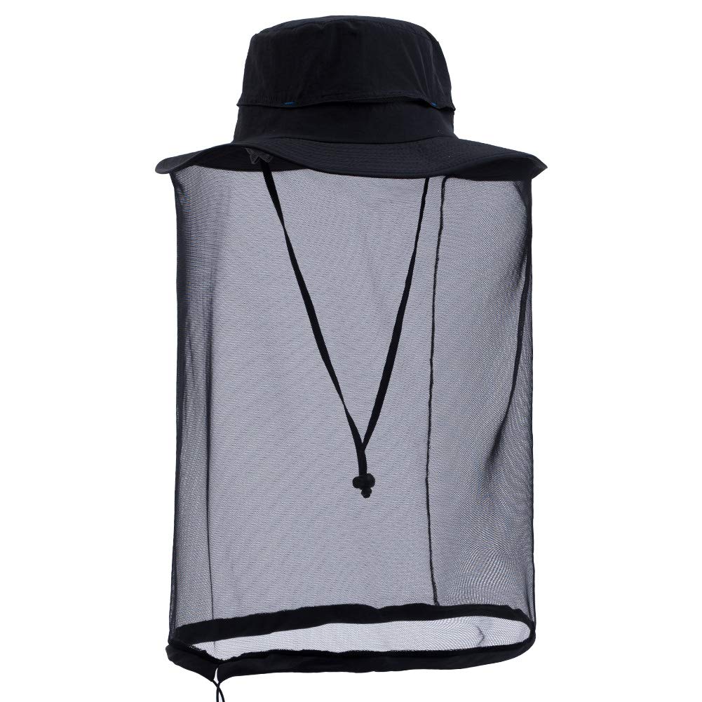 Comhats Net Nylon Mesh Veil Bucket Hats for Men Sun UV Protection Fishing/Gardening/Boating Outdoor