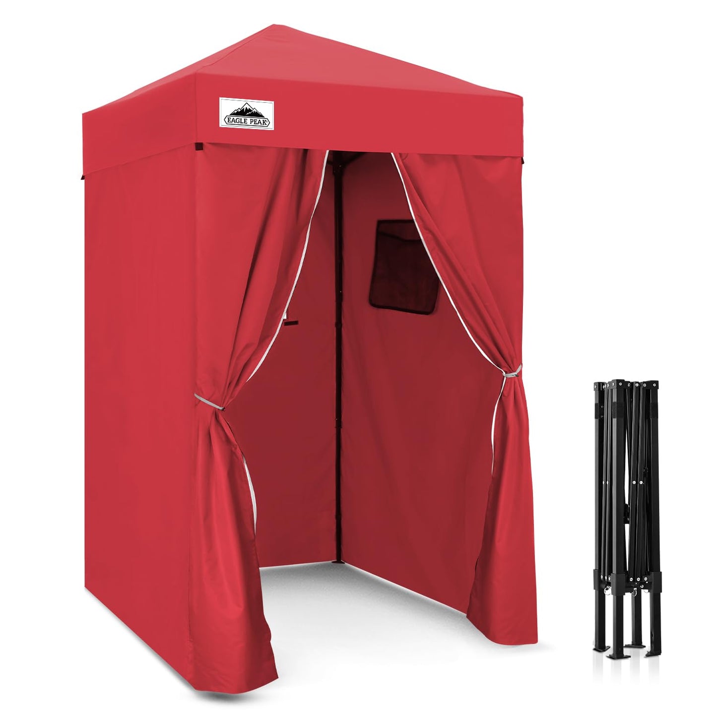 EAGLE PEAK Flex Compact 4x4 Pop-up Canopy Changing Room, Portable Dressing Room, Privacy Changing Tent for Indoor Fashion Photoshoots, Camping, or Pool, Purple