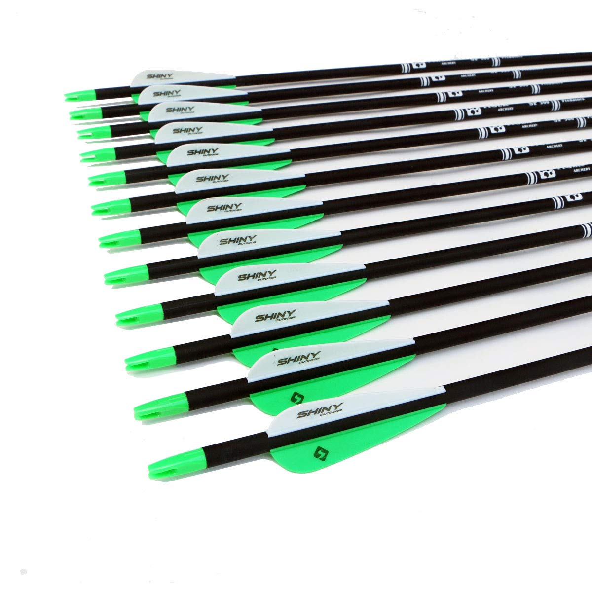 30Inch Carbon Arrow Practice Hunting Arrows with Removable Tips for Compound & Recurve Bow(Pack of 12)