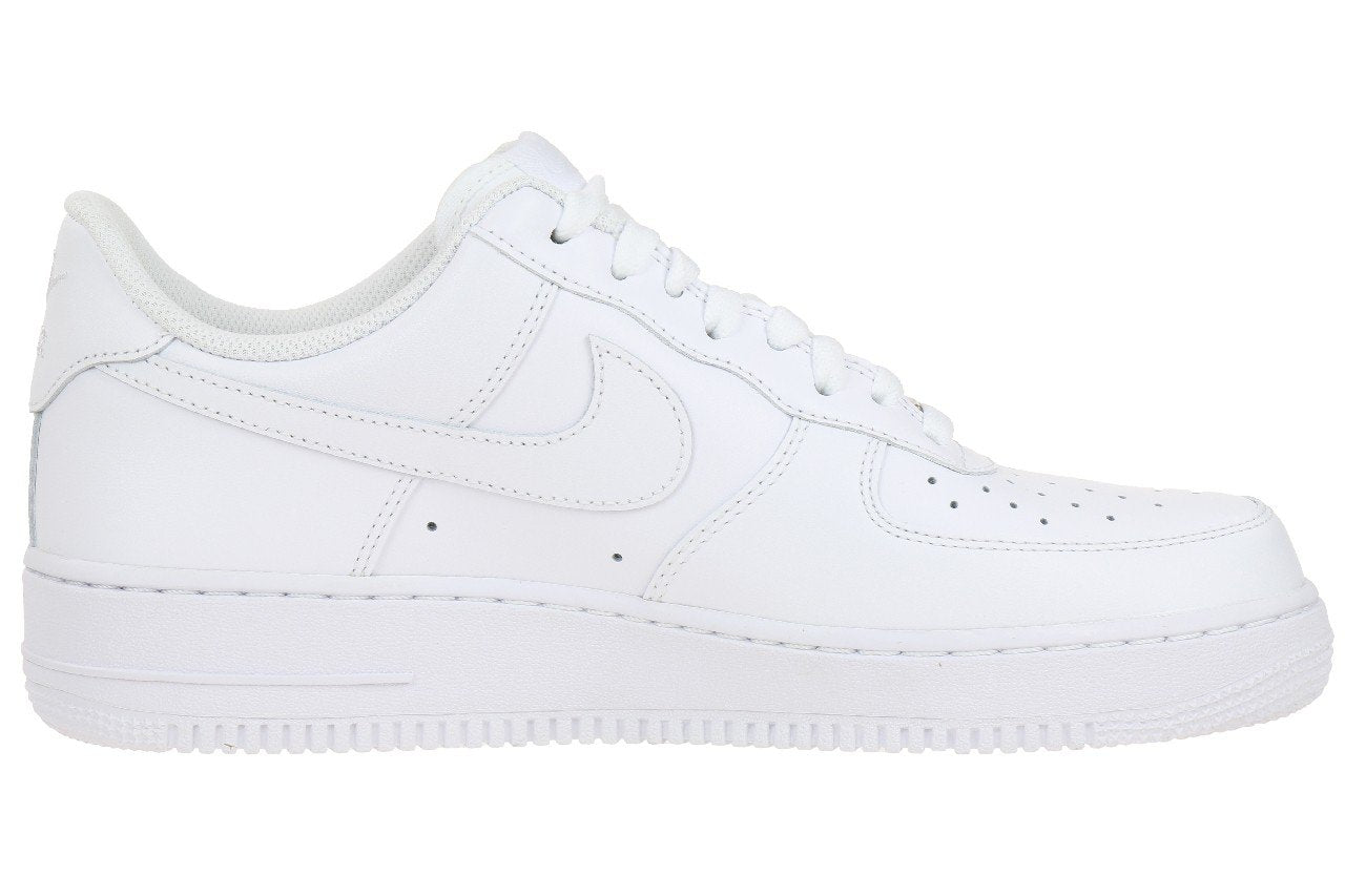 Nike Men's AIR Force 1 '07 Basketball Shoes (12, White_White)