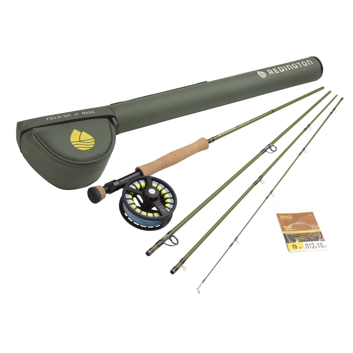 Redington Fly Fishing Field Kit, Fly Rod and Reel Combo Starter Kit, Line and Carrying Case Included